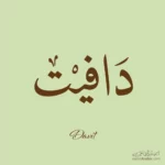 Davit name Arabic Calligraphy Design