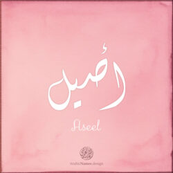 Aseel name with Arabic Calligraphy Diwani style - تصميم اسم أصيل بالخط العربي، تصميم بالخط الديواني - ابحث عن تصاميم الأسماء في هذا الموقع