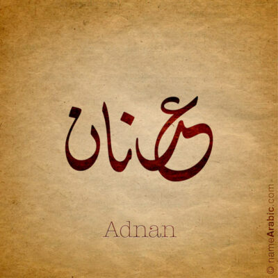 Adnan name with Arabic Calligraphy Diwani style - تصميم اسم عدنان بالخط العربي، تصميم بالخط الديواني - ابحث عن تصاميم الأسماء